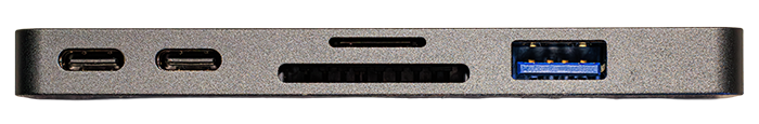 USB C Hub/7-in-1 Adapter Docking Station, 4K 60Hz, HDMI, USB-C PD Aufladung, SD/TF Kartenleser