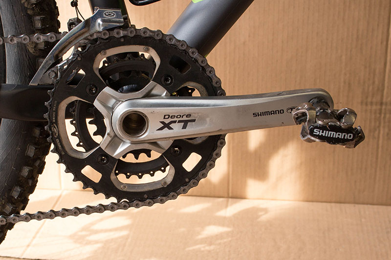 Shimano XT-Kubel und Umwerfer