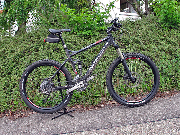 Die montierten neuen R&auml;der