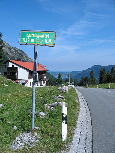 Bergwertung am Spitzingsattel, Sepp ist der Erste ...