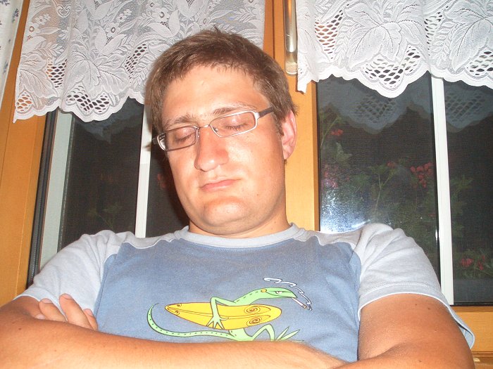 Holger ist nicht nur am Ende der Tour, sondern auch am Ende seiner Kräfte ;-)