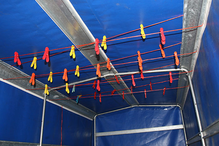 Für jeden Teilnehmer gibt es eine eigene Leine