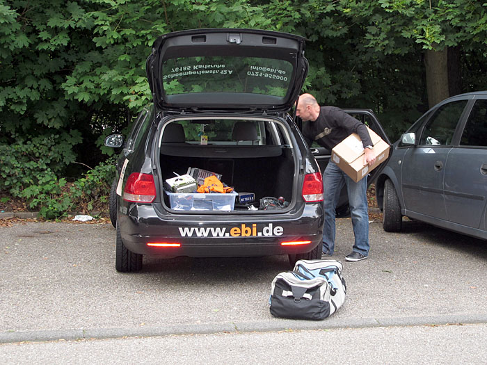 Das Gepäck wird angeliefert