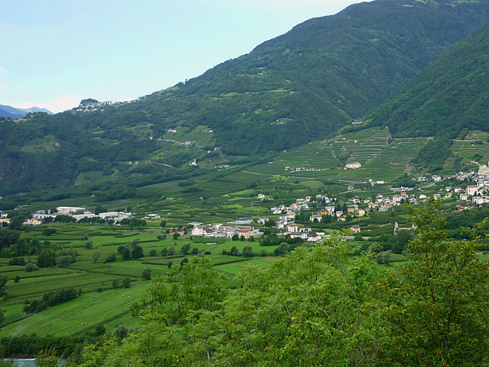 Oben links auf dem Berg war unser Hotel