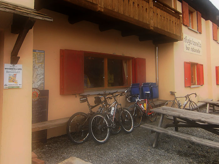 Die Mountainbikes sind nicht uns