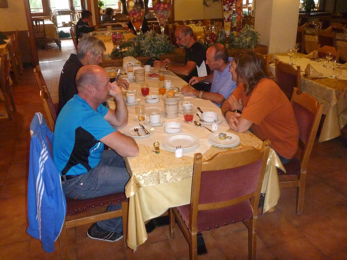 Stärkung vor den Höhenmetern