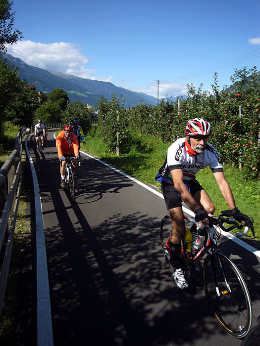 Auf dem Vinschgau-Radweg