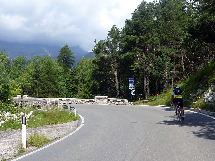 Auffahrt zum Mendelpass