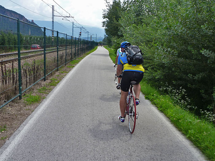 Auf dem Etschtal-Radweg