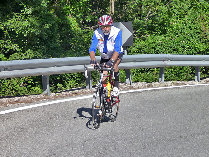 Wolfgang im Klettergang