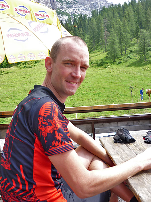 Vorfreude auf die Abfahrt