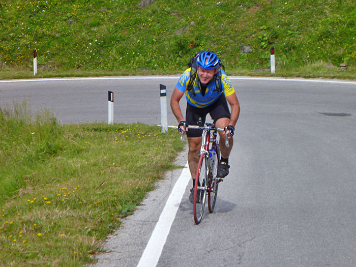 Reini beißt sich den Berg hinauf ;-)