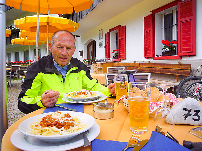 Kohlehydratnachschub für den kommenden Teil der Strecke