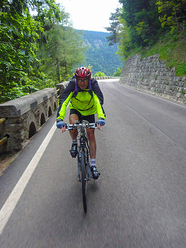 Das macht Spaß, 18 Kilomater Abfahrt nach Lana ;-)