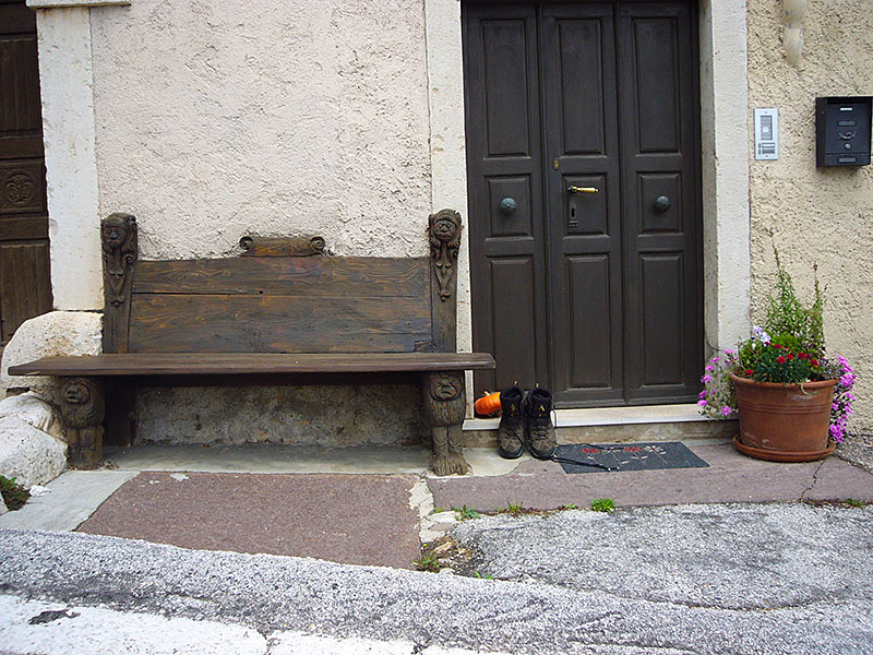 Stillleben mit Wanderschuhen