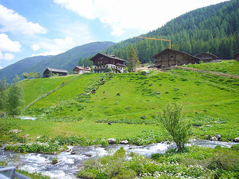 Auf dem Rückweg durch das Ultental ...