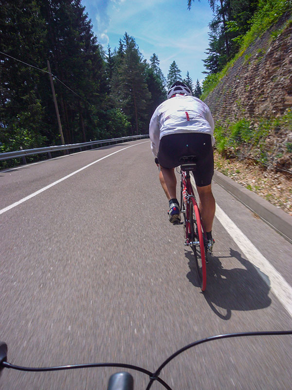 Hinter Reini im Windschatten