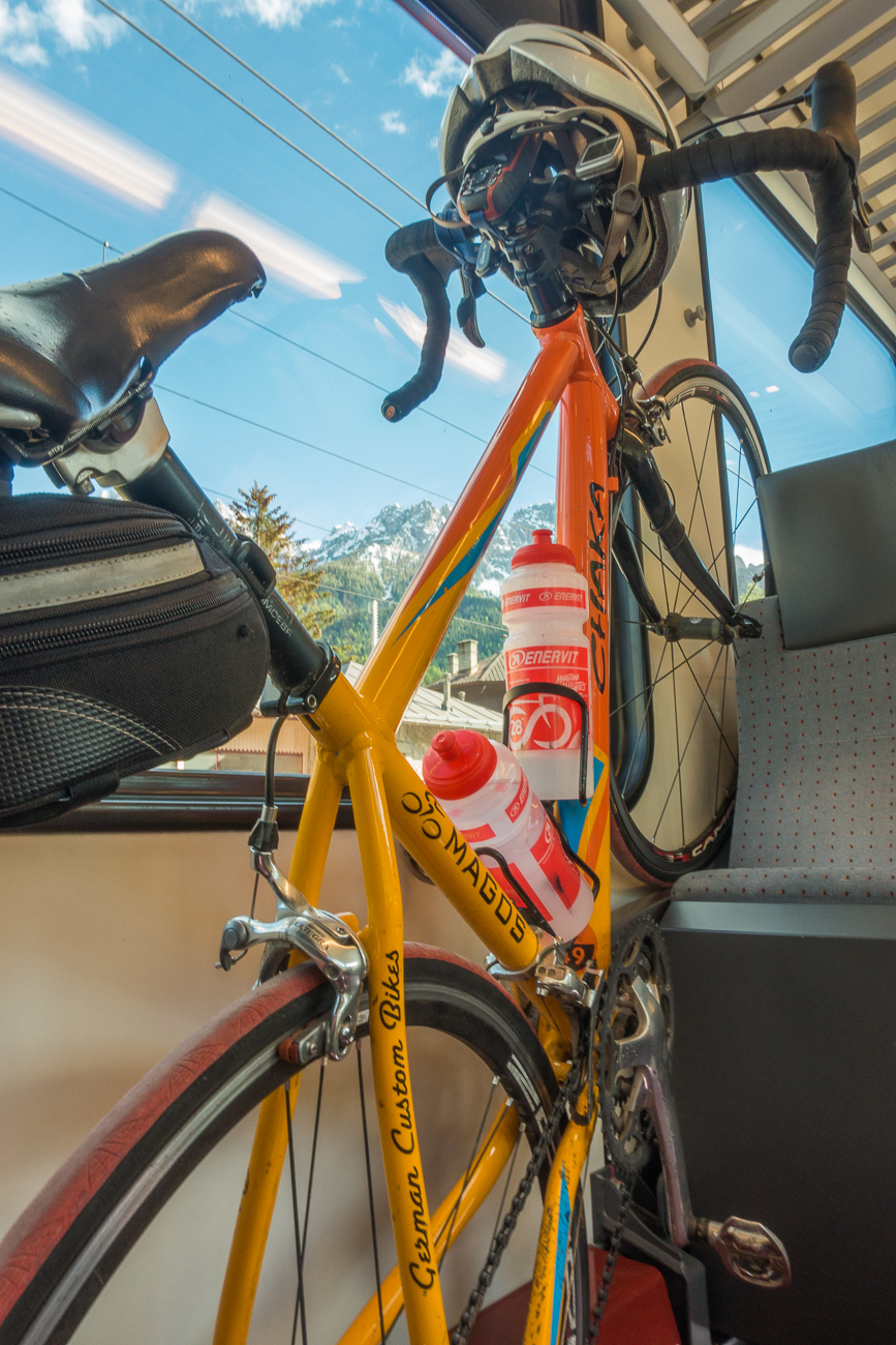 Ich fahre alleine nach Bruneck weiter, die anderen geben sich noch einen Schlussspurt