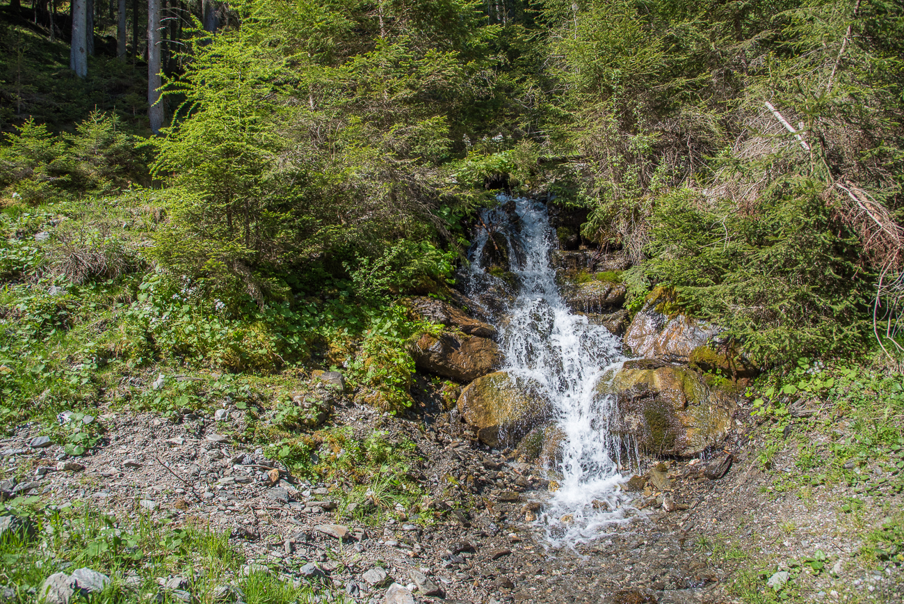 ... fließt den Berg hinunter