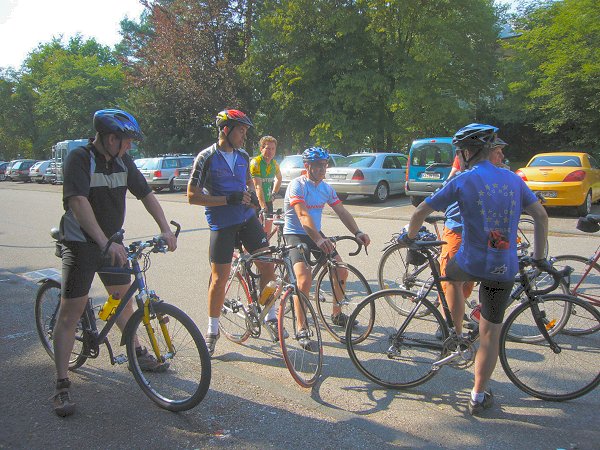 Kurz vor der Abfahrt