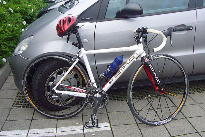 ... über sein neues Fahrrad!