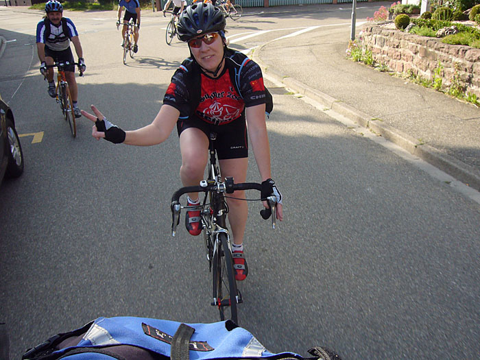 Silvia strahlt aber auch