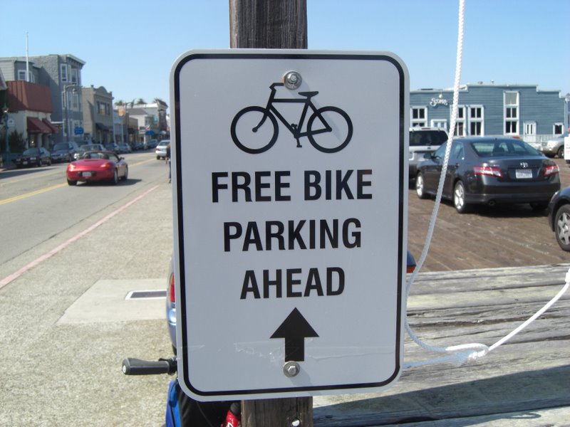 Wir dürfen die Räder überall abstellen