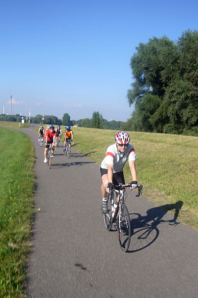 Am Rheindamm entlang