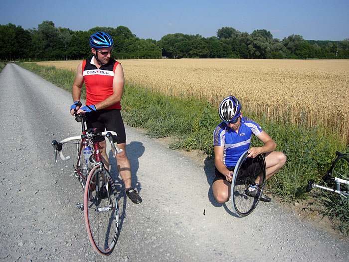 Pavel hat einen Platten