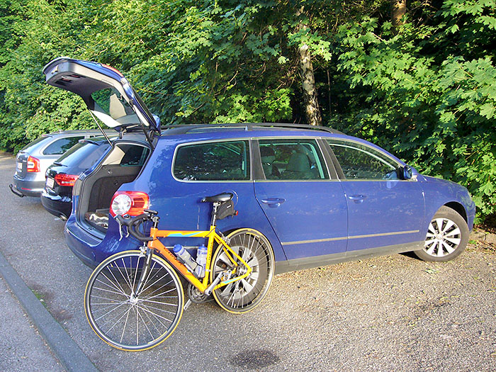 Einziges Bild, die Rückkehr zum Parkplatz