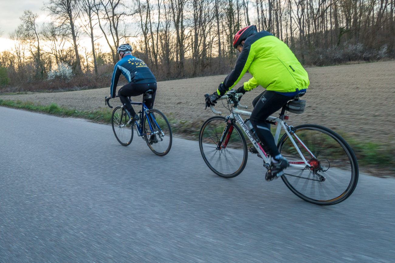 Dem Sonnenuntergang entgegen