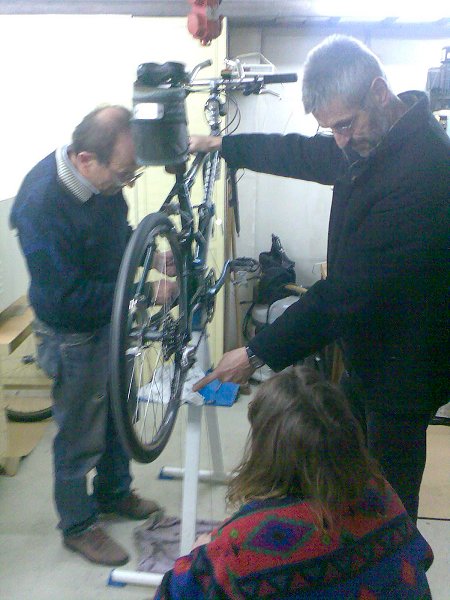 Langsam sieht es wieder aus wie ein Fahrrad