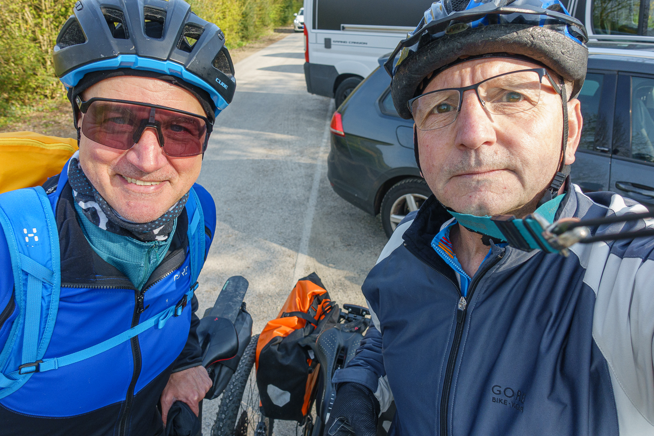Jürgen und ich am Start