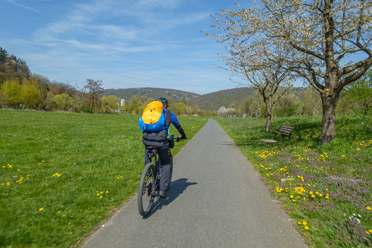 Tolles Wetter über dem Mainradweg
