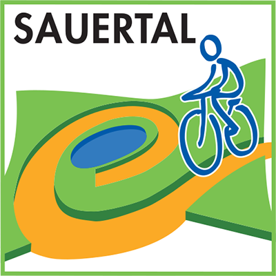 Kennzeichnung des Sauertal-Radwegs