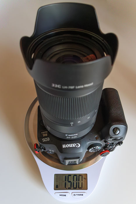 Canon EOS R6 MkII mit Canon RF 24-240 mm f4.0-6.3 IS USM