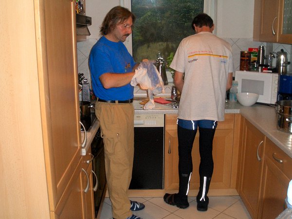 Schon ist die Mahlzeit vorbei und wir m&uuml;ssen sp&uuml;len