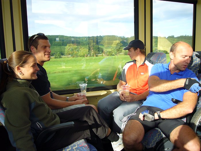 ... f&uuml;r den Sektempfang in der Straba