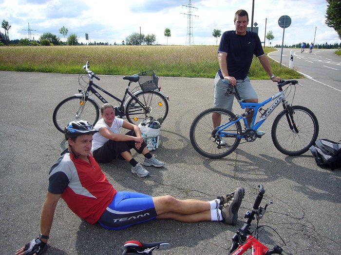 Pause nach der 12 %-Steigung