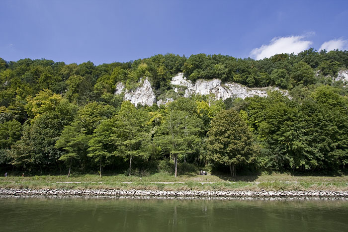 Jura-Kalk am Donauufer