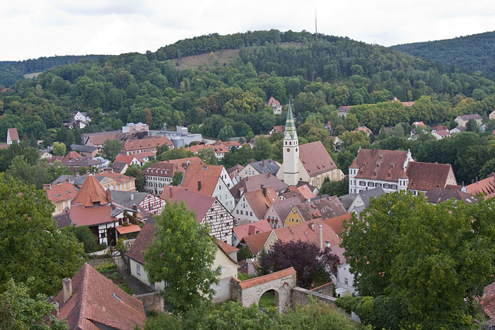 Blick von der Burg auf Pappenheim