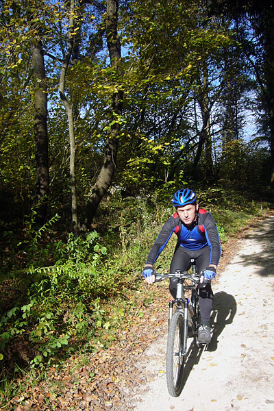 ... &uuml;ber Waldwege geht es ...