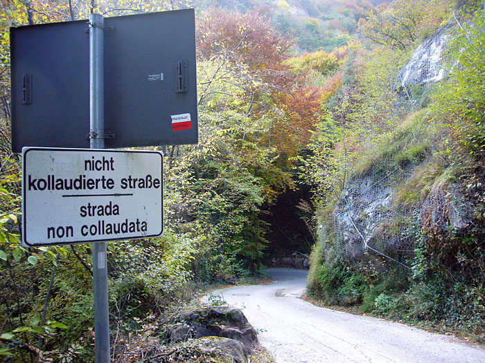 Kollaudierung ist eine Baubewilligung. Wahrscheinlich ist die Straße zu steil ...