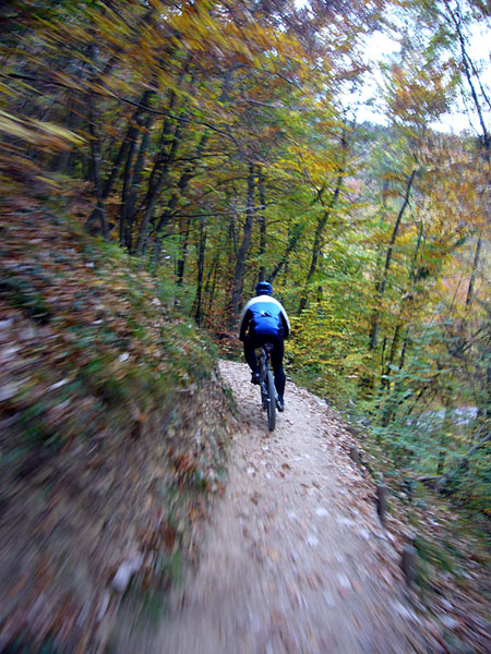 Flotter Trail nach Kaltern