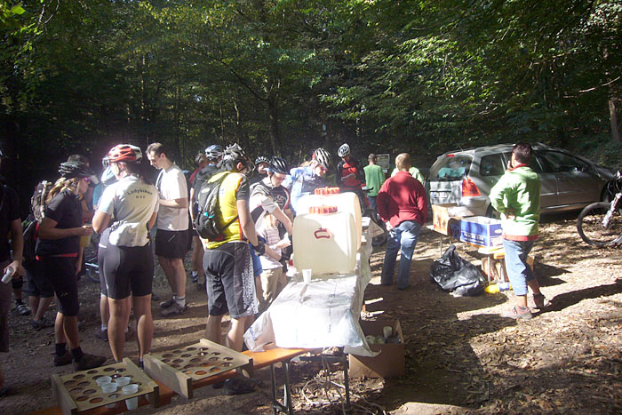 Am ersten Kontrollpunkt