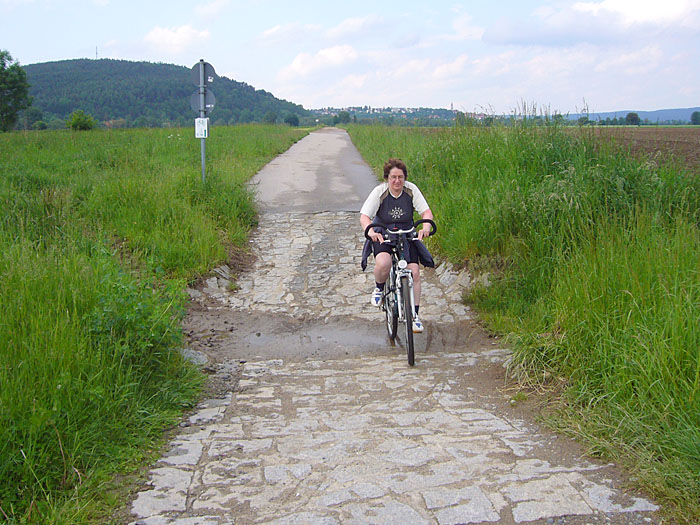 Fahrt durch den zum Glück leeren Kanal