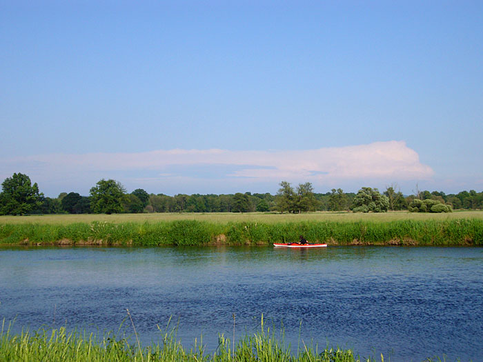 Paddler auf der Naab