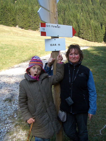 So weit sind wir nach oben gewandert!