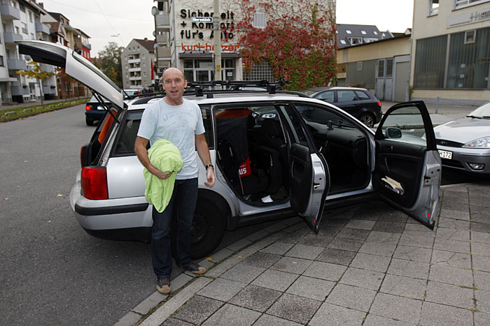 Am Nachmittag vorher wird beladen