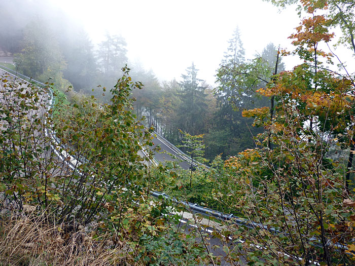 Kaum losgefahren, schon ist Reinhard unterwegs zum Mendelpass